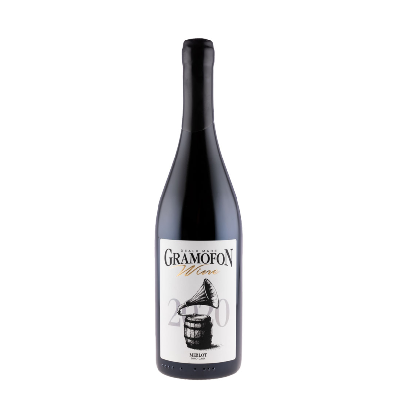 Vin Gramofon Wine Merlot, Rosu Sec, 0.75 l