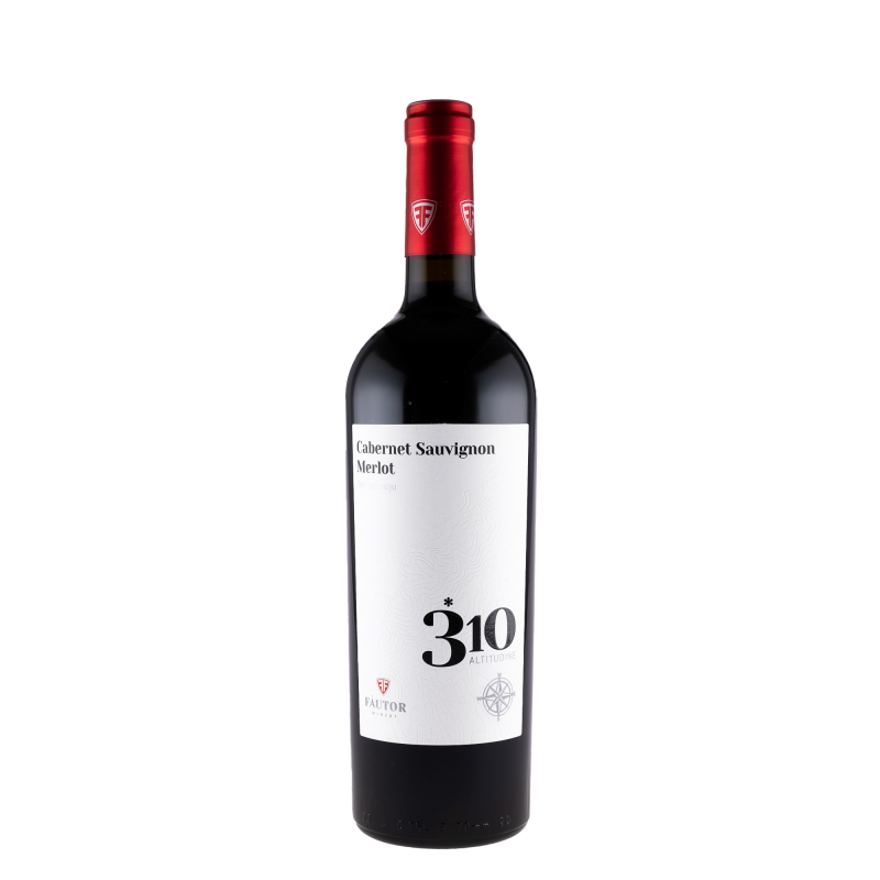 Vin Fautor 310 Altitudine Cabernet Sauvignon & Merlot, Rosu Sec, 0.75 l
