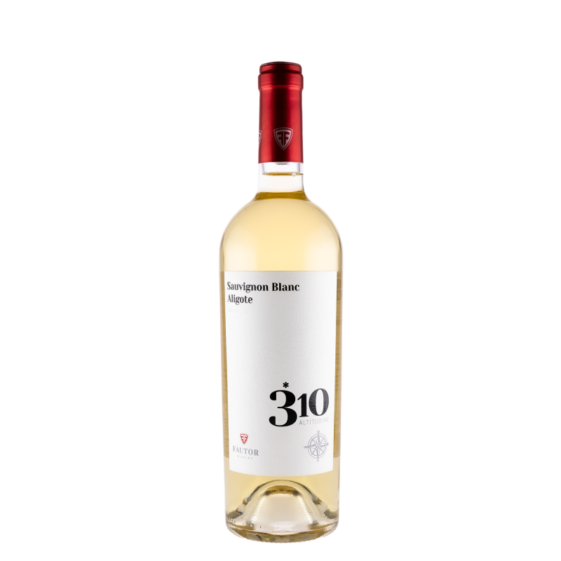 Vin Fautor 310 Altitudine Sauvignon Blanc & Aligote, Alb Sec, 0.75 l