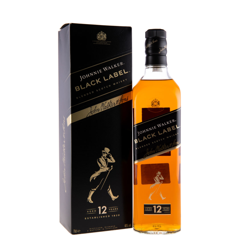 Whisky Johnnie Walker Black Label, 40%, 0.7 l, Cutie Cadou