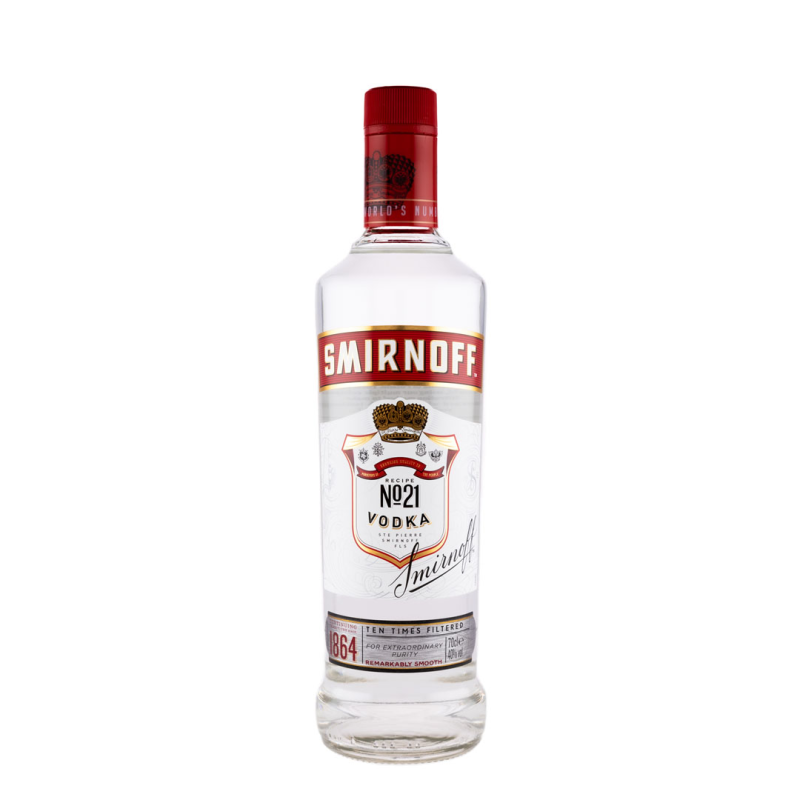 Vodka Smirnoff No21 Red, 40.0%, 0.7 l