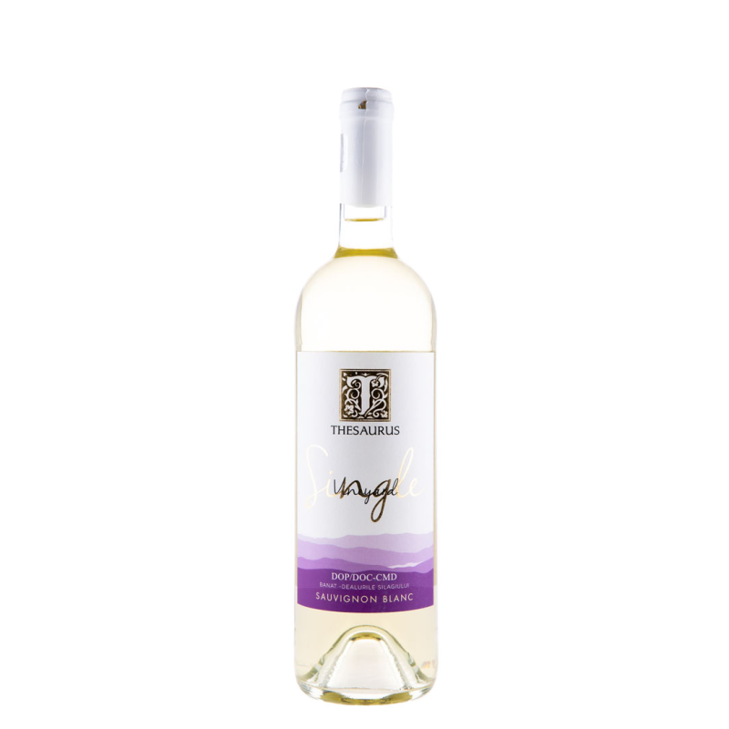 Vin Thesaurus Single Vineyard Sauvignon Blanc, Alb Sec, 0.75 l
