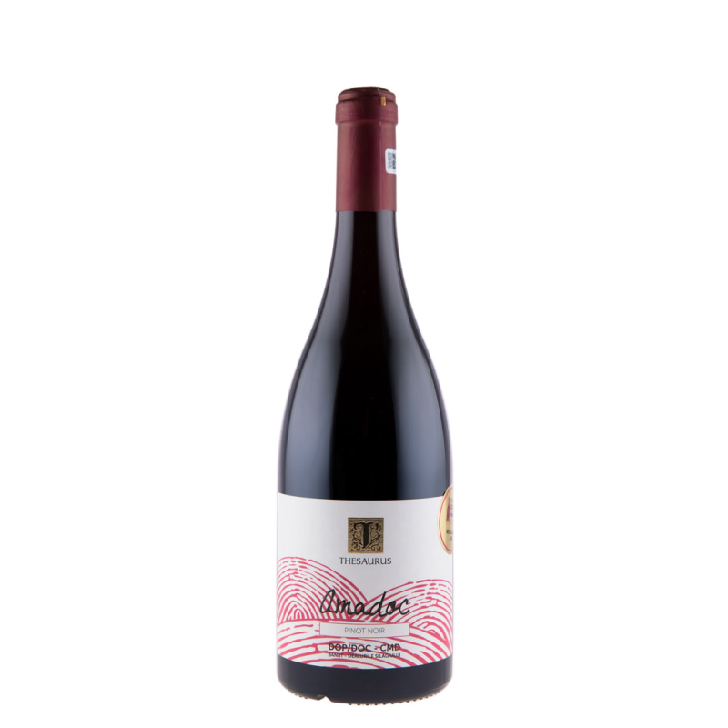 Vin Thesaurus Amadoc Pinot Noir, Rosu Sec, 0.75 l
