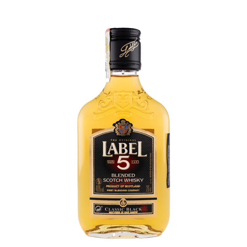 Whisky Label 5, Classic Black, 40%, 0.2 l