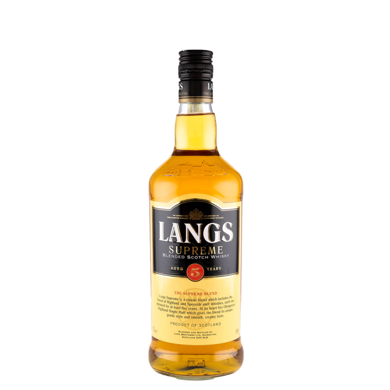 Whisky Langs Supreme Blended Scotch Aged 5 Ani, 40%, 0.7 l