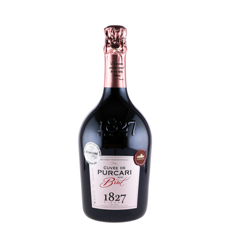 Vin Spumant Purcari, Cuvee Rose, Brut, 0.75 l