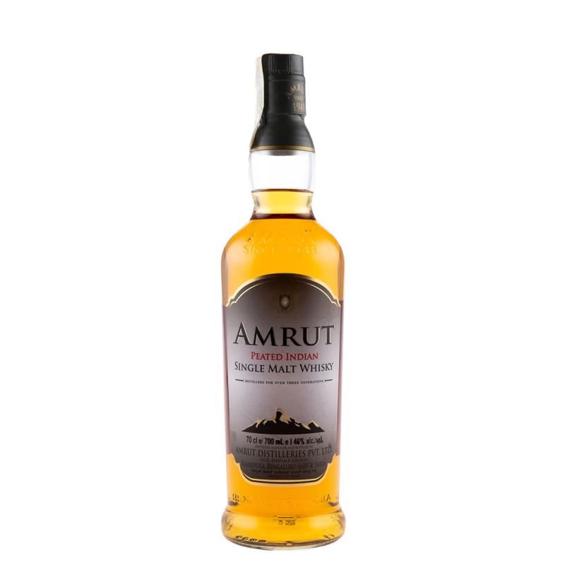 Whisky Amrut Peated Single Malt, 46%, 0.7 l
