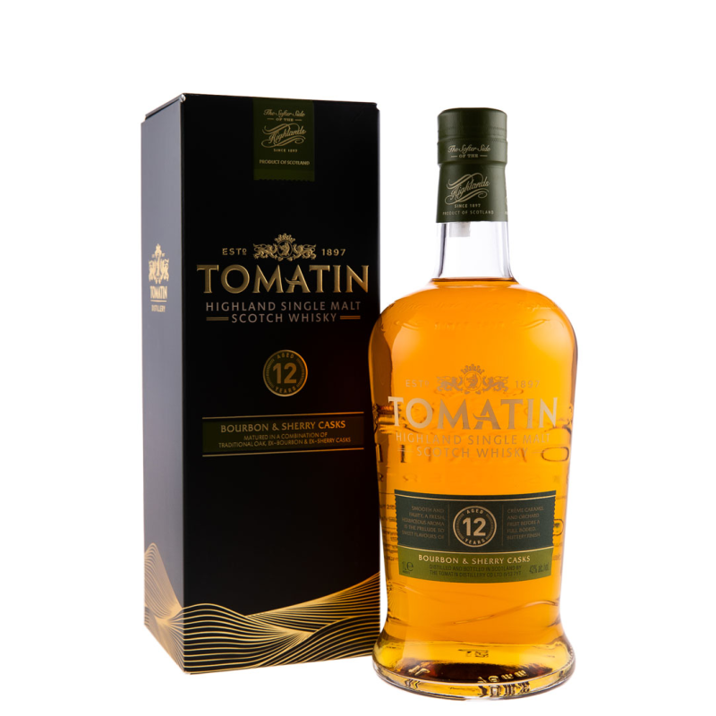 Whisky Tomatin 12 Ani, Bourbon, 43%, 1 l