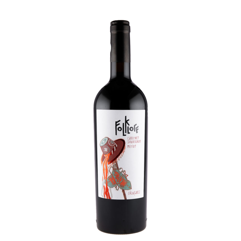 Vin Folklore Cabernet Sauvignon & Merlot, Rosu Dulce, 0.75 l