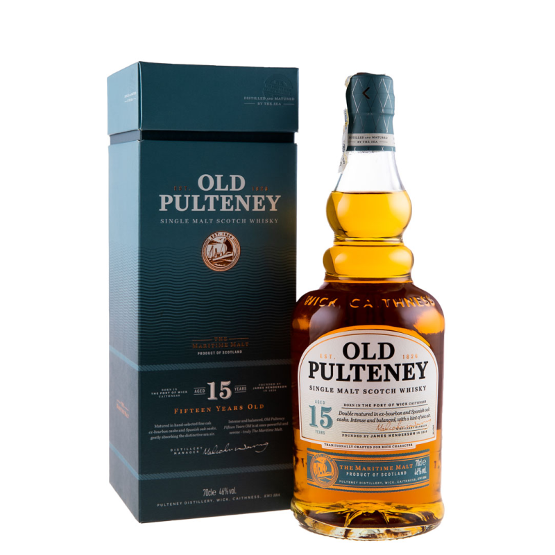 Whisky Old Pulteney 15 Ani, 46%, 0.7 l
