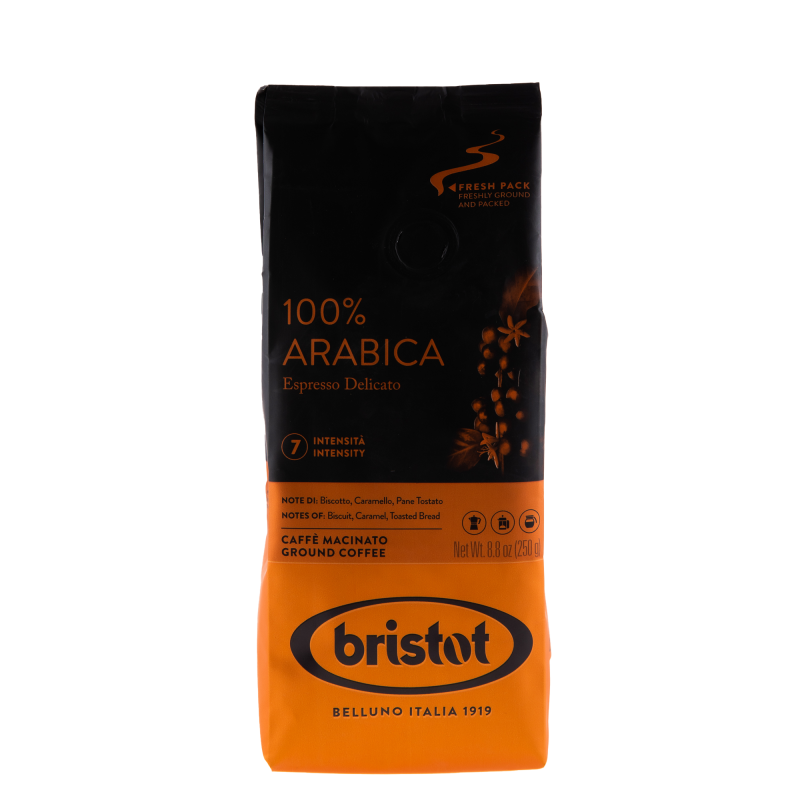 Cafea Macinata Bristot 100% Arabica, 250 g
