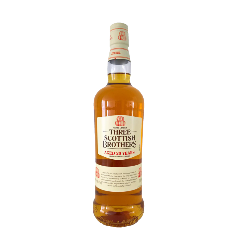 Whisky Three Scottish Brothers, Single Grain 20 Ani, 0.7 l