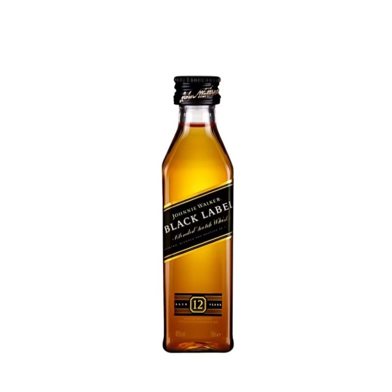 Whisky Johnnie Walker Black Label, 40 % Alcool, 50 ml