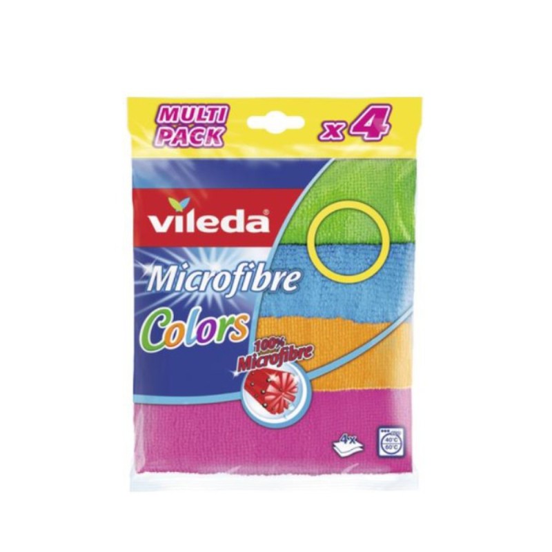 Laveta Universala Microfibra, Vileda, Colors, 4 Bucati