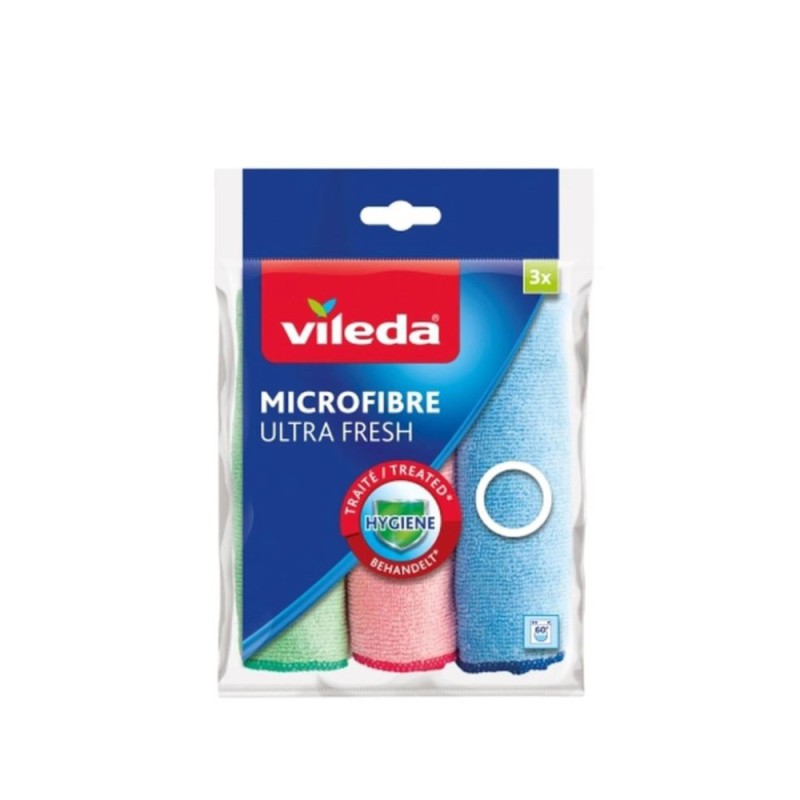 Laveta Microfibre, Vileda, Ultra Fresh, 3 Bucati