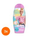 Set 3 x Gel de Dus si Sampon Barbie Sunsantional, Bi-Es, 250 ml