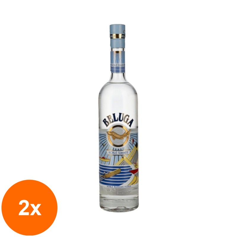 Set 2 x Vodka Beluga Summer Edition, 40%, 0.7 l