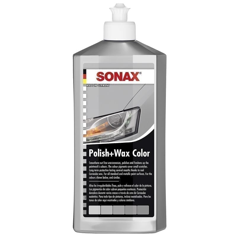 Polish cu Ceara pentru Culoarea Gri, Polish&Wax Nanopro, 250 ml, Sonax