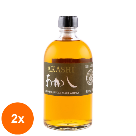 Set 2 x Whisky Akashi Japanese Single Malt, 46%, 0.5 l...