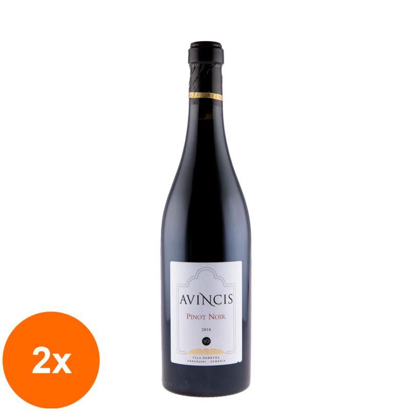 Set 2 x Vin Avincis Pinot Noir, Rosu Sec, 0.75 l