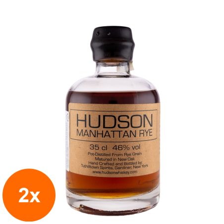 Set 2 x Whisky Hudson Manhattan Rye 0.35 l, 46 %...