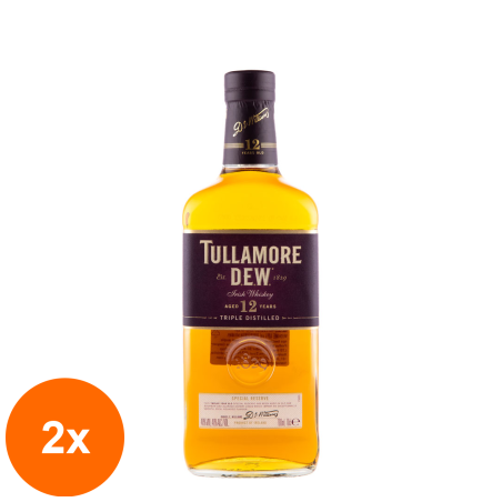 Set 2 x Whisky Tullamore Dew 12 Ani, Special Reserve, 40%, 0.7 l...