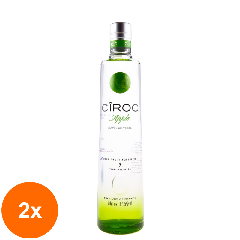 Set 2 x Vodka Apple Ciroc, 38%, 0.7 l