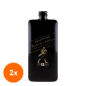 Set 2 x Whisky Johnnie Walker Black Pocket 12 Ani, 40%, 0.2 l