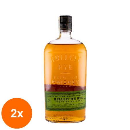 Set 2 x Whisky Bulleit Rye, 45%, 0.7 l...