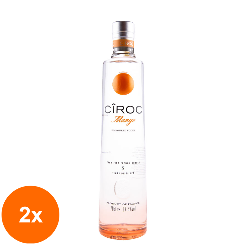 Set 2 x Vodka Mango Ciroc, 38%, 0.7 l