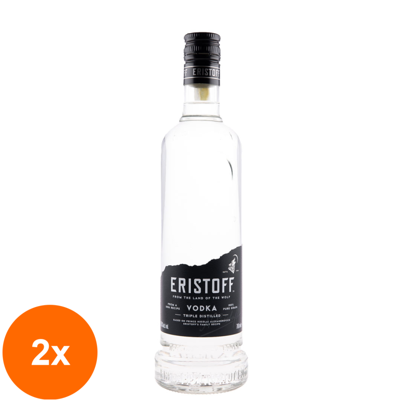Set 2 x Vodka Eristoff, 37.5%, 0.7 l