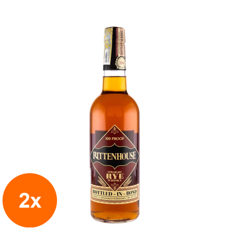 Set 2 x Whisky Rittenhouse Rye, 50%, 0.7 l...