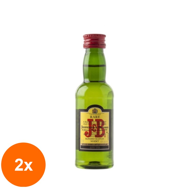 Set 2 x Whisky J&B, 40 % Alcool, 50 ml