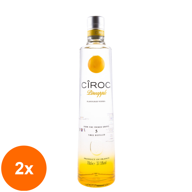 Set 2 x Vodka Pineapple Ciroc, 38%, 0.7 l