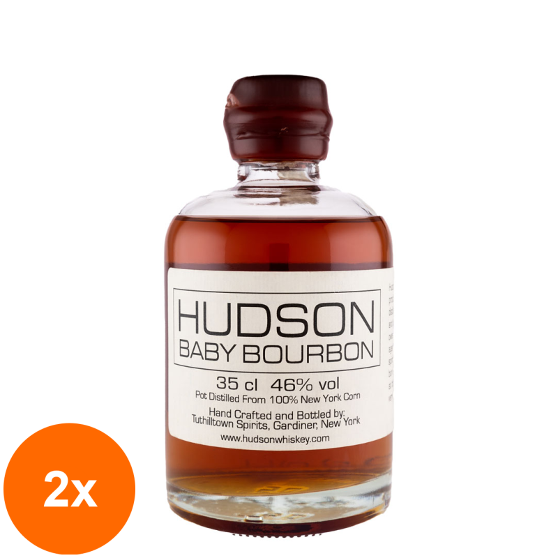 Set 2 x Whisky Hudson Baby Bourbon 0.35 l, 46%