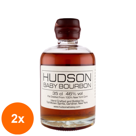 Set 2 x Whisky Hudson Baby Bourbon 0.35 l, 46%...