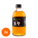 Set 2 x Whisky Akashi Meisei, Blended 40%, 0.5 l