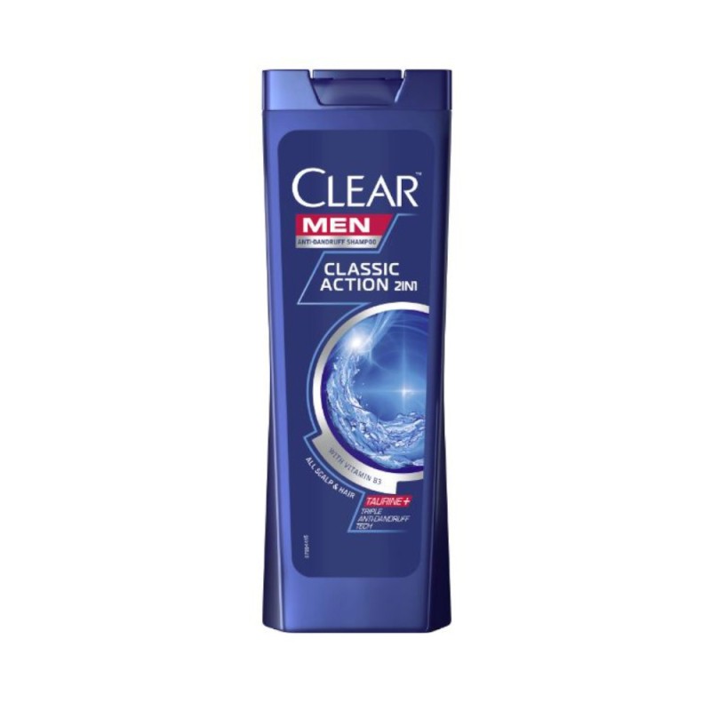 Sampon Clear Men Classic Action 2in1 pentru Toate Tipurile de Par, 250 ml