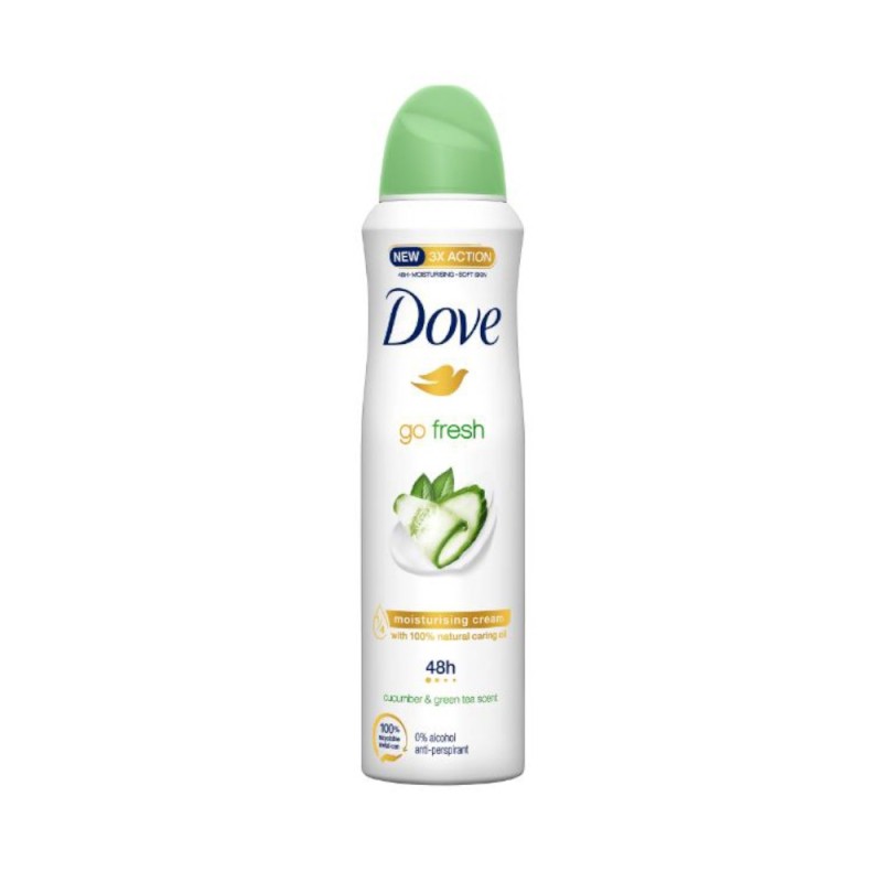 Deodorant Spray Dove Go Fresh cu Castravete 48h, 150 ml