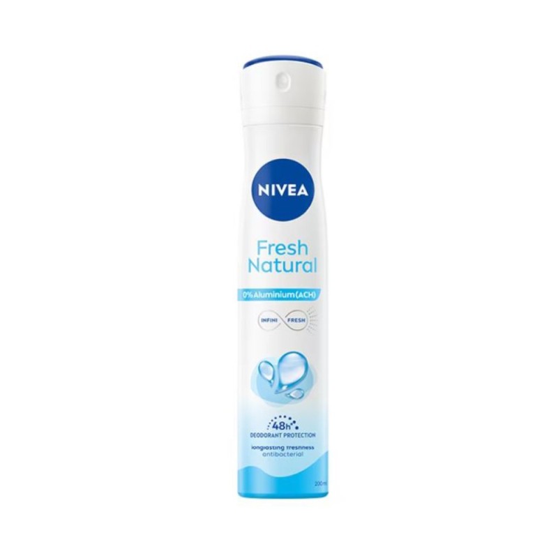 Deodorant Spray Nivea Deo Natural Fresh pentru Femei, 200 ml