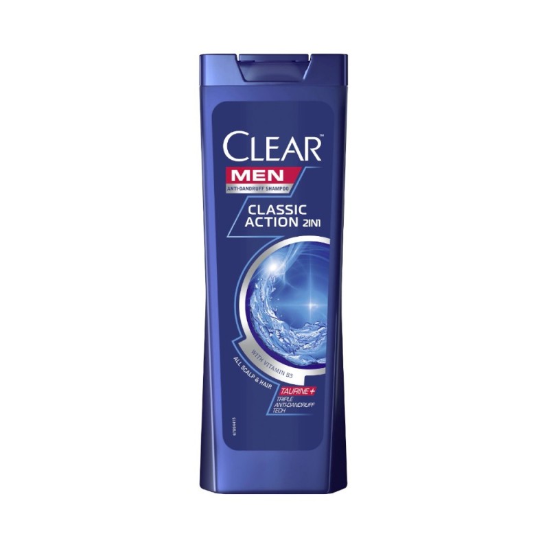 Sampon Clear Men Classic Action 2in1 pentru Toate Tipurile de Par, 400 ml