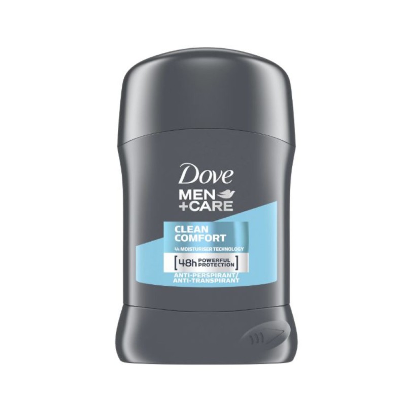 Deodorant Antiperspirant Stick Dove Clean Comfort pentru Barbati, 50 ml