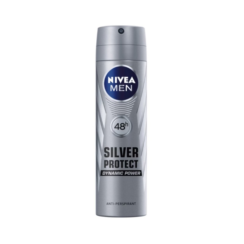 Deodorant Spray Antiperspirant Nivea Men Silver Protect, 150 ml