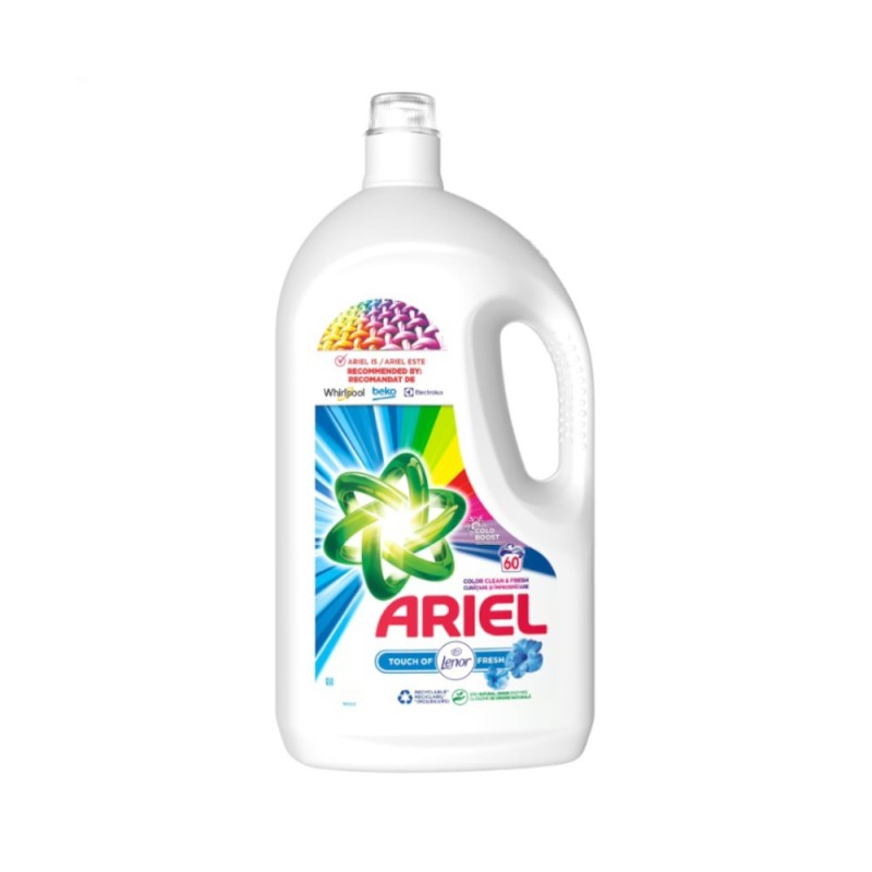 Detergent de Rufe Lichid Ariel Touch of Lenor, 60 Spalari, 3.3 l