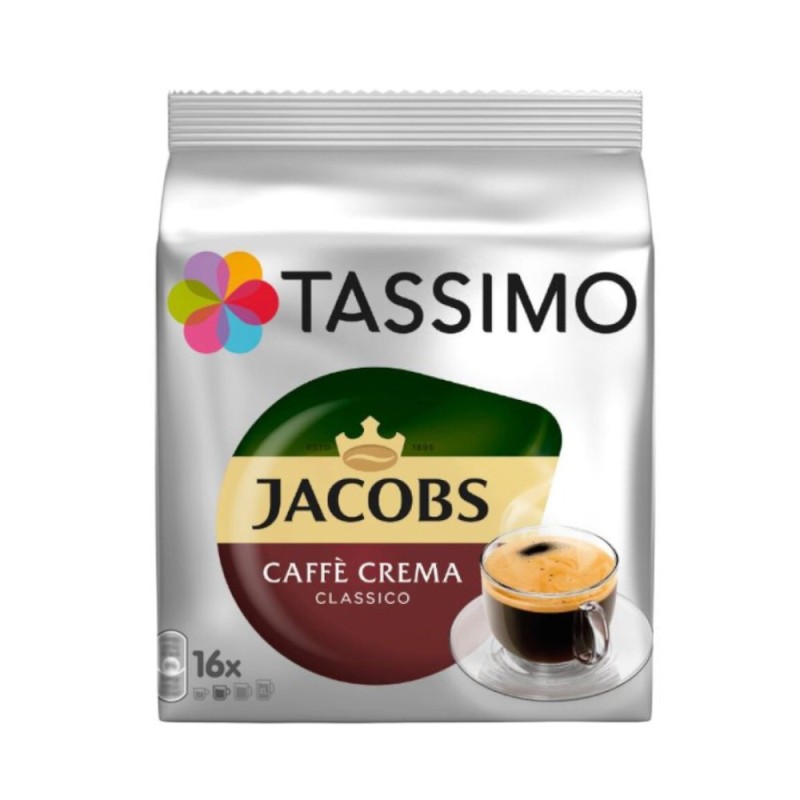 Cafea Capsule Jacobs Tassimo Cafe Crema Classico, 16 Capsule, 7 g