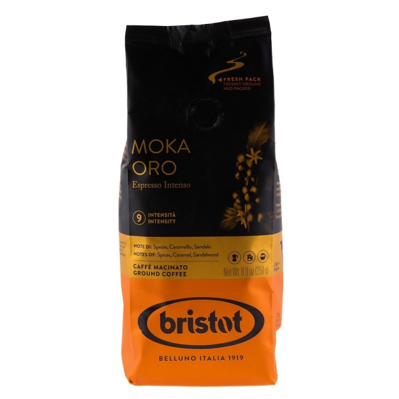 Cafea Macinata Bristot Moka Oro, 250 g