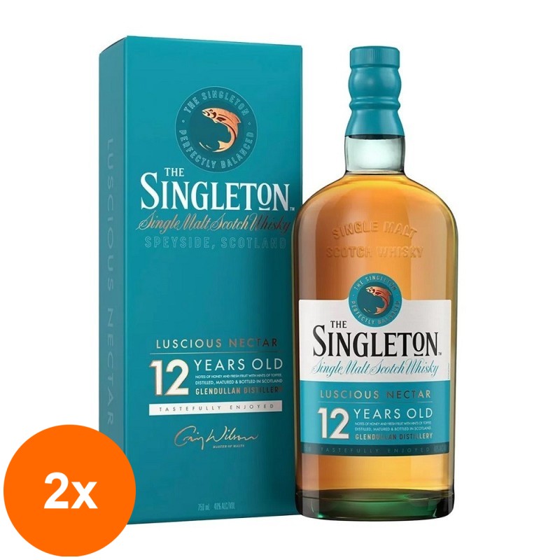 Set 2 x Whisky Singleton of Duffton, Single Malt, 12 Ani, 40%, 0.7 l