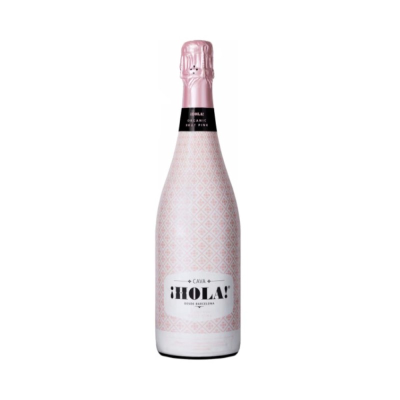 Vin Spumant Hola Barcelona, Cava, Brut, Rose, Alcool 11.5%, 0.75 l