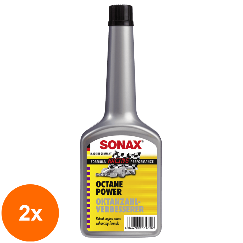 Set 2 x Aditiv pentru Benzina, Octane Power, 250 ml, Sonax