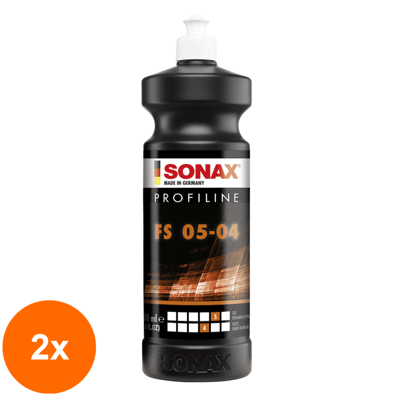 Set 2 x Solutie Abraziva Fina FS 05-04, Profiline, 250 ml, Sonax